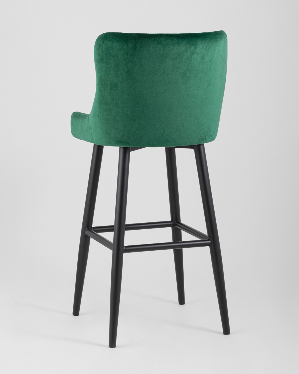 Стул барный Ститч велюр Изумрудный