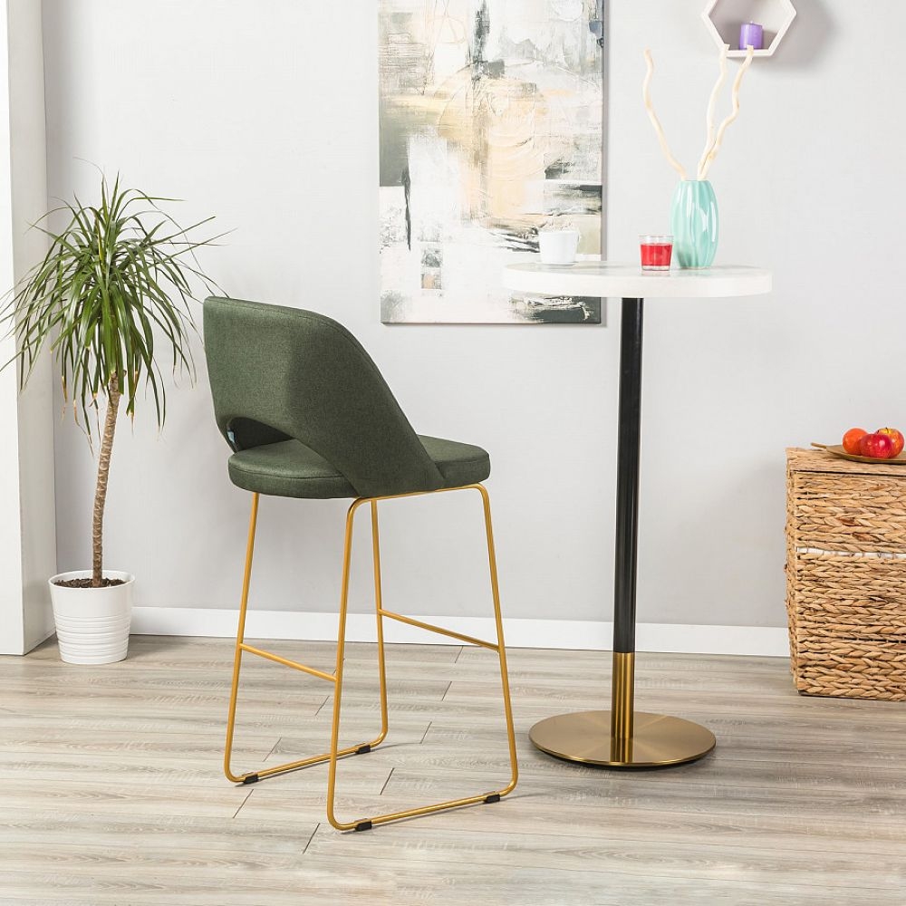 Кресло Бар. Lars Б темно-зеленый/Линк золото