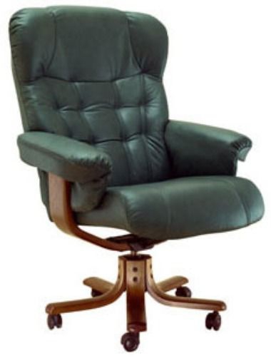 Кресло с высокой спинкой на крестовине Царь D100 Красное