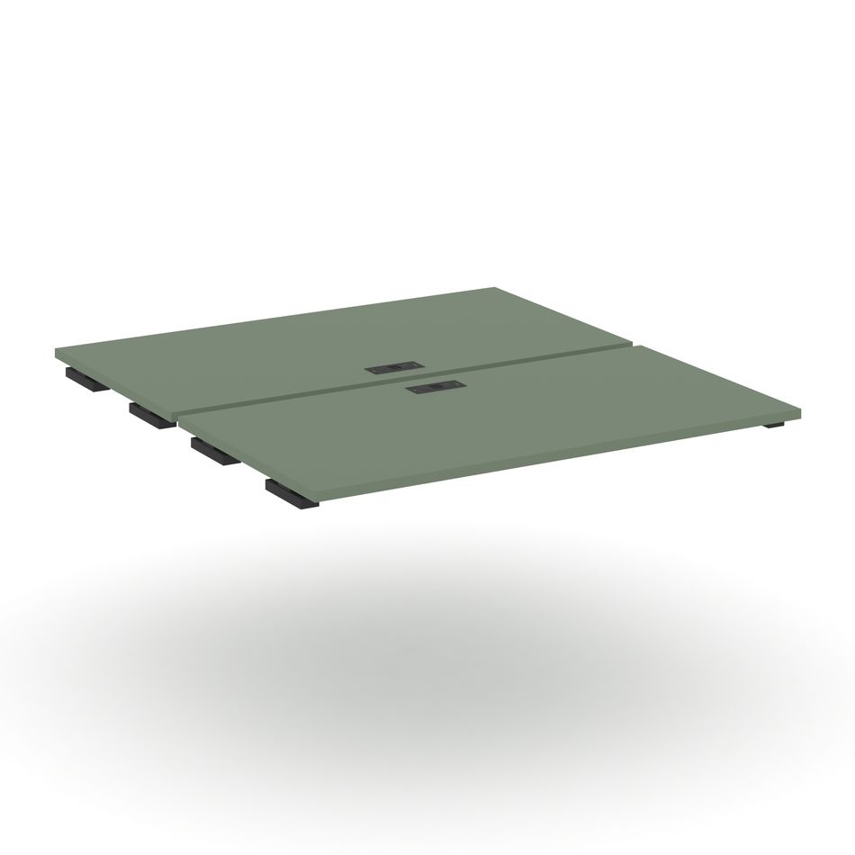 Двойной стол-приставка к двум опорным тумбам/шкафам CONCEPT CN.DSPR-007 Кобо Черный