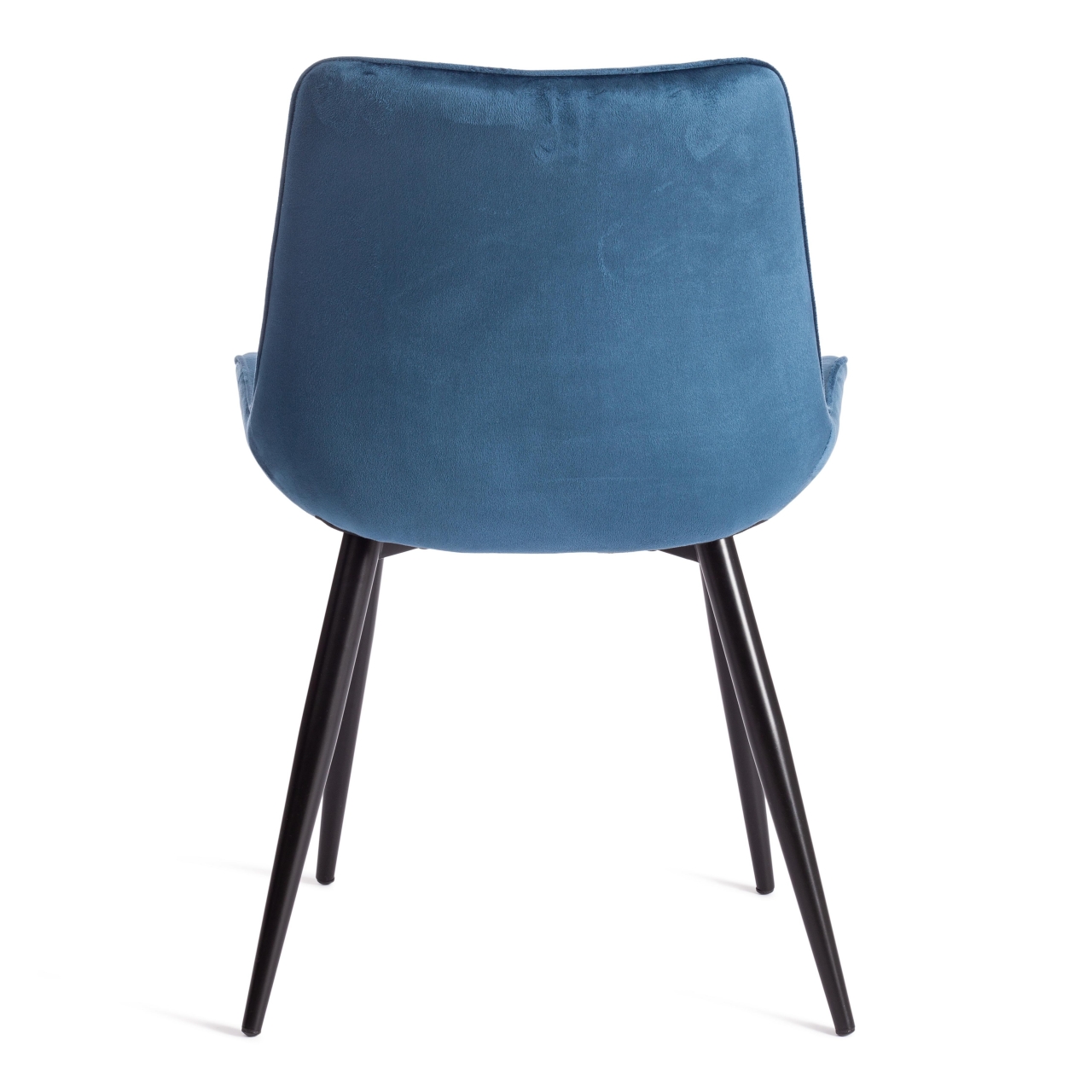 Стул ABRUZZO ( mod. 8060 ) металл/вельвет, 52 х 63 х 85 см, синий (HLR 63)/черный