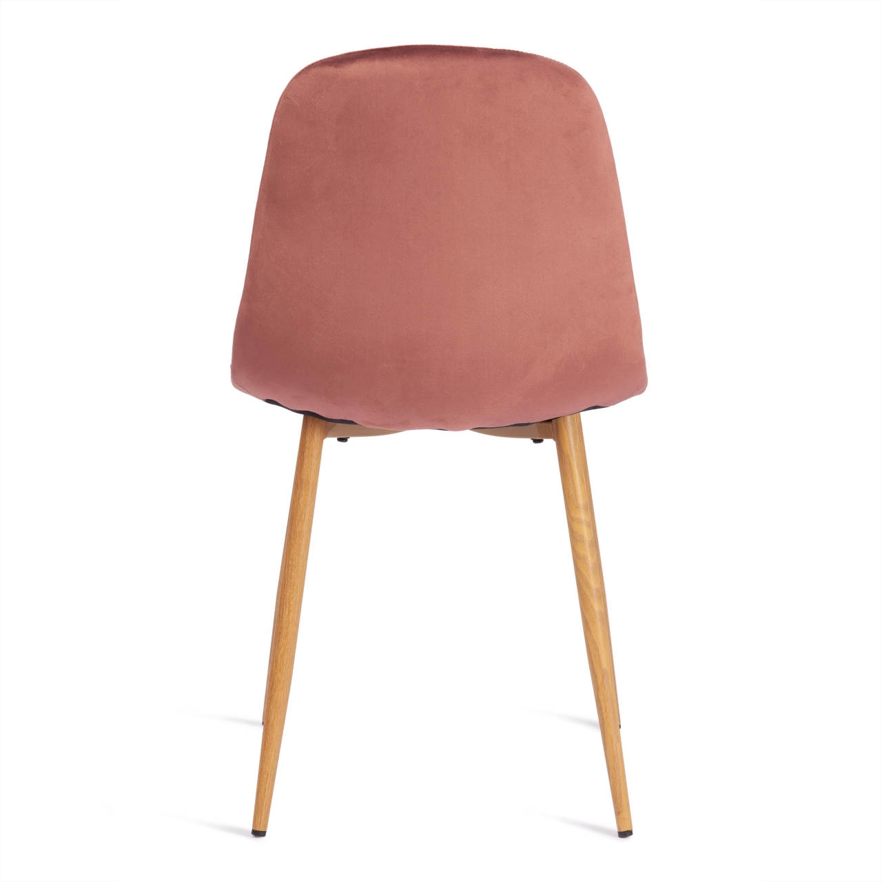 Стул BREEZE (mod. 4724) вельвет/металл, 44 х 53 х 87 см, Coral (коралловый) HLR44 / натуральный