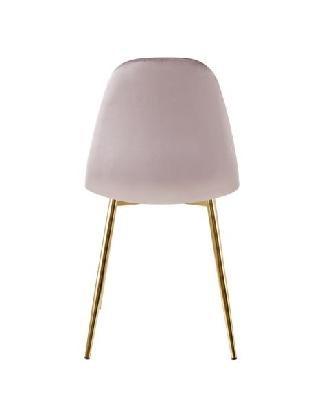 Стул Валенсия SN велюр розовый (золотые ножки)