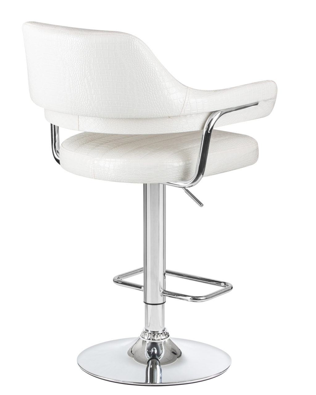 Стул барный DOBRIN CHARLY Белый крокодил