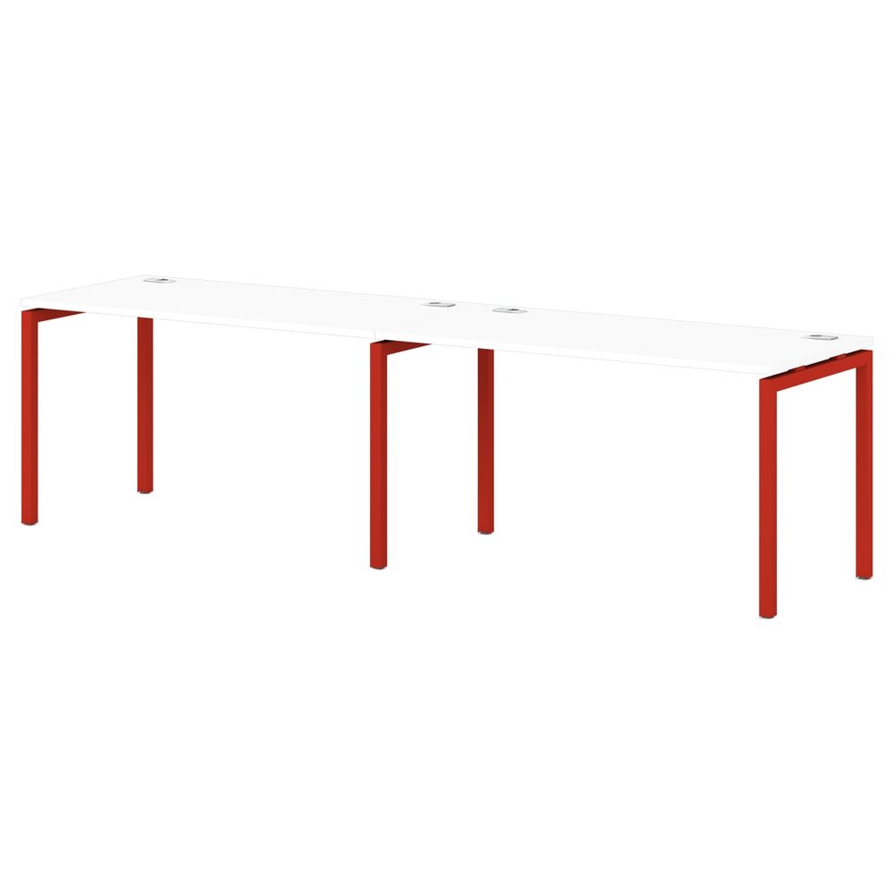 Бенч-система на 2 рабочих места S-136 Sentida Color Земляника