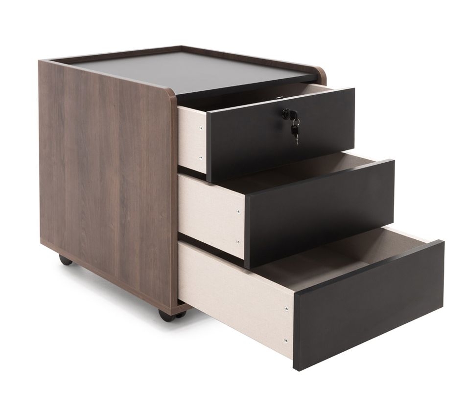 Тумба подкатная MURANO 108 301 KR/BL Кальяри/Черный