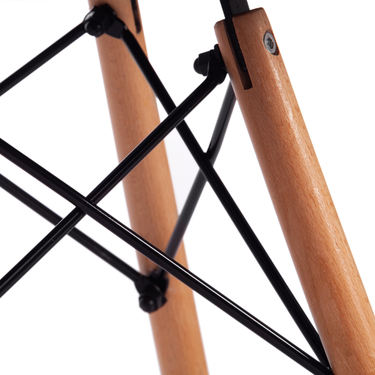 Стул STUTTGART (mod. 74) экокожа/дерево береза/металл, 50 х 47 х 73 см, античный серый RH02-26/натуральный