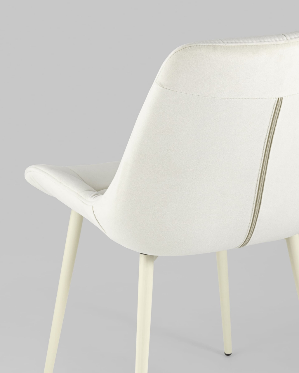 Стул Флекс кремовые ножки велюр Бежевый