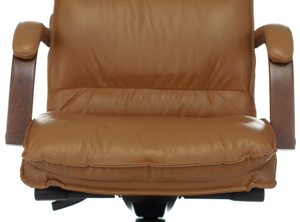 Кресло руководителя Бюрократ T-9927WALNUT Горчичный