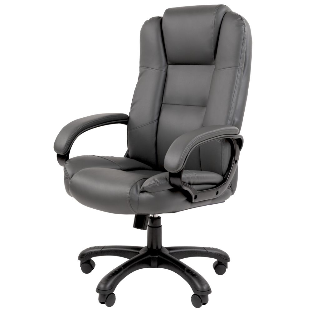 Кресло офисное CHAIRMAN 600 экокожа Серый