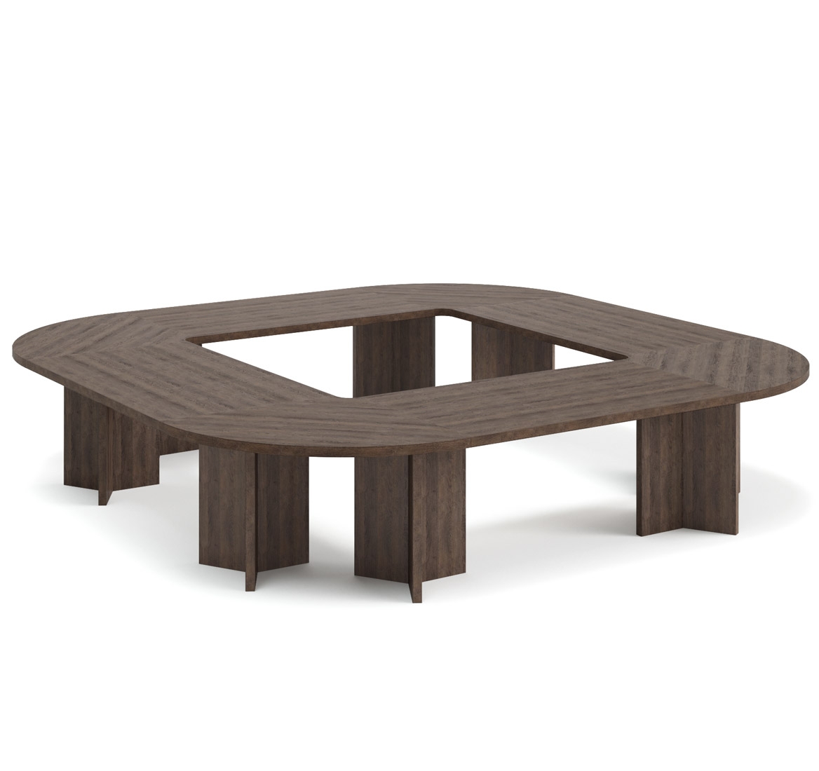 LAVA Стол переговоров 360x360 Conference table 360x360_Табак
