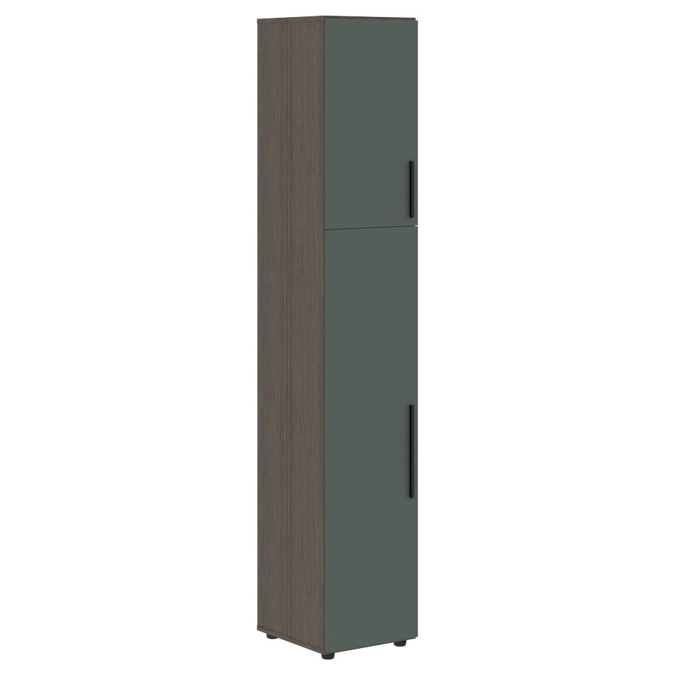 Шкаф-колонка с глухими малыми и средними дверьми (левый) VELION VHCS 40.3 L Нефрит Дуб Сильвер