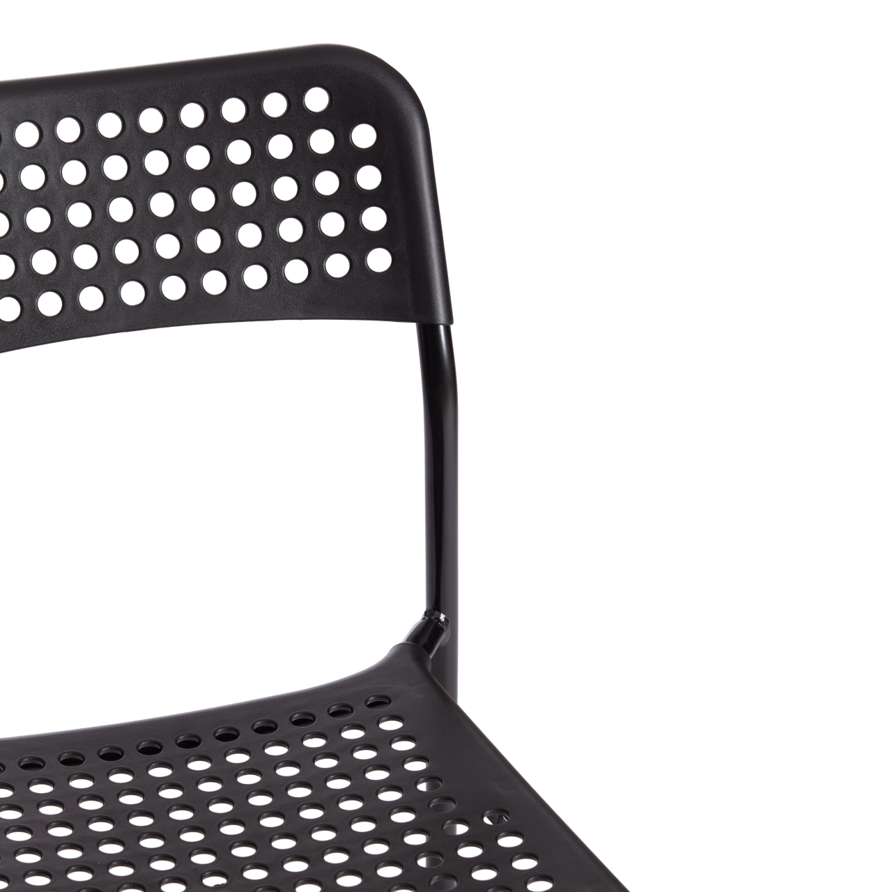 Стул ADDE (mod. C-049) металл/пластик, 39 х 49 х 78 см, Black(черный) разборный