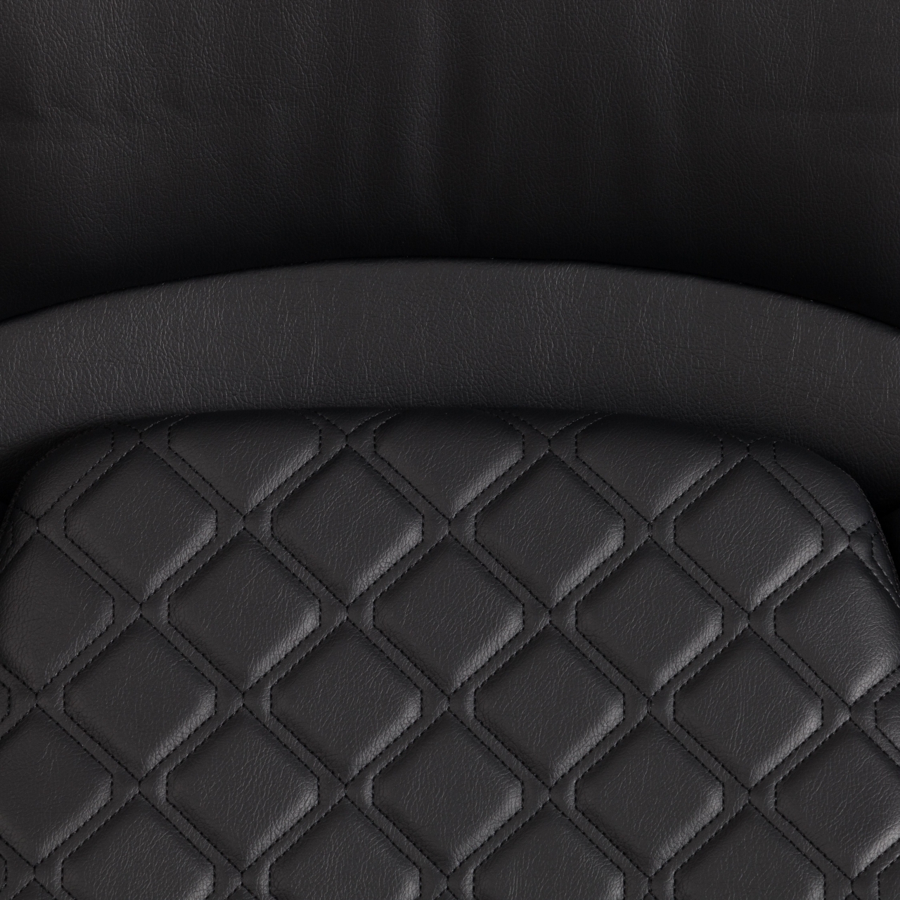 Кресло Atlant рецикл. кожа/иск. кожа, черный