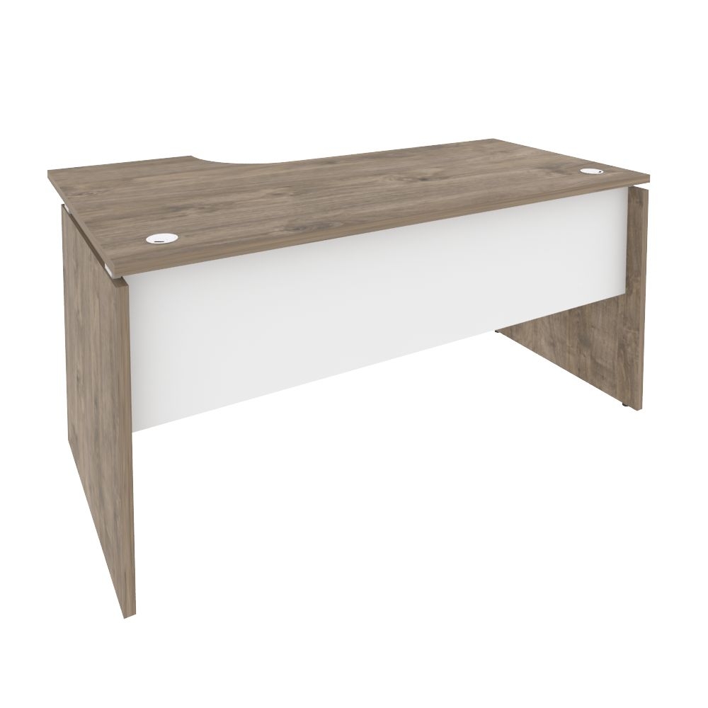 Стол эргономичный правый ONIX O.SA-1R Тиквуд Темный/Белый