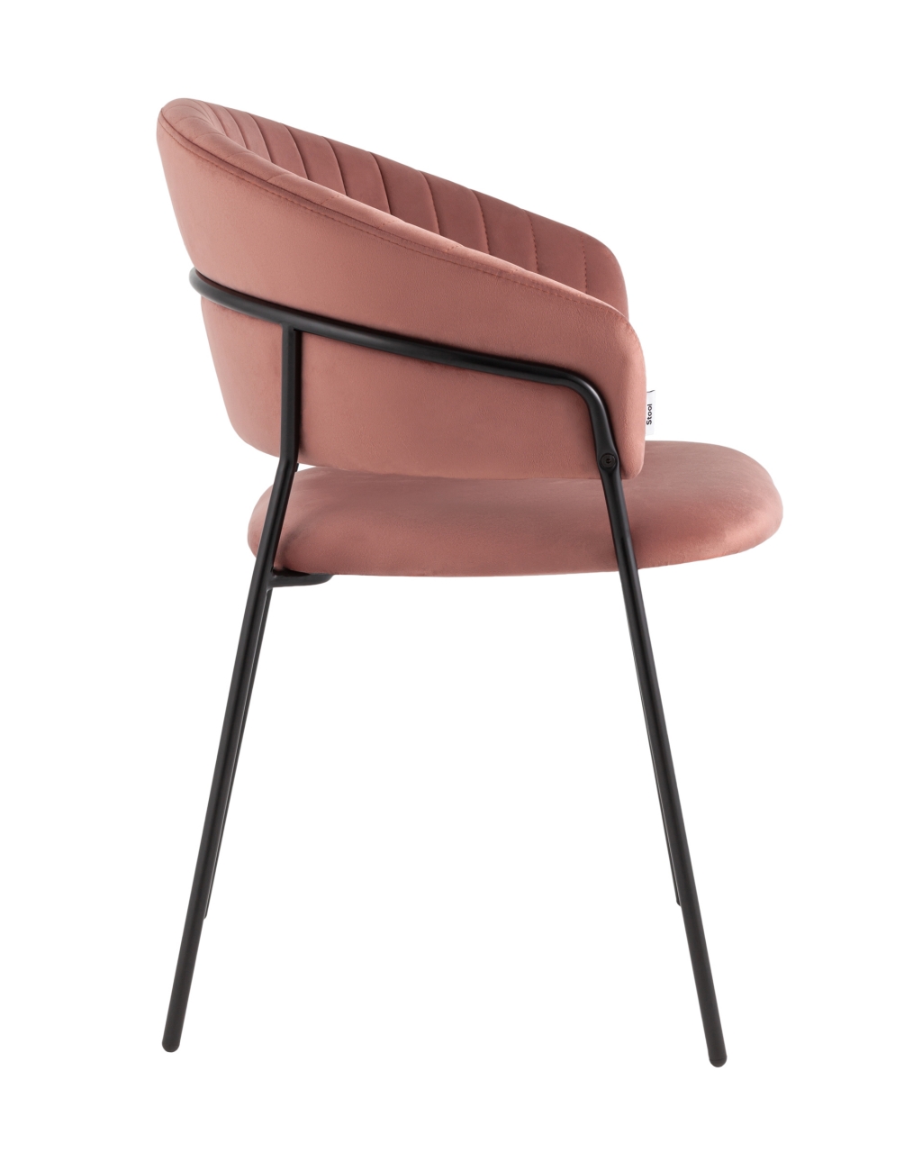 Стул Бруно велюр Пыльно-розовый