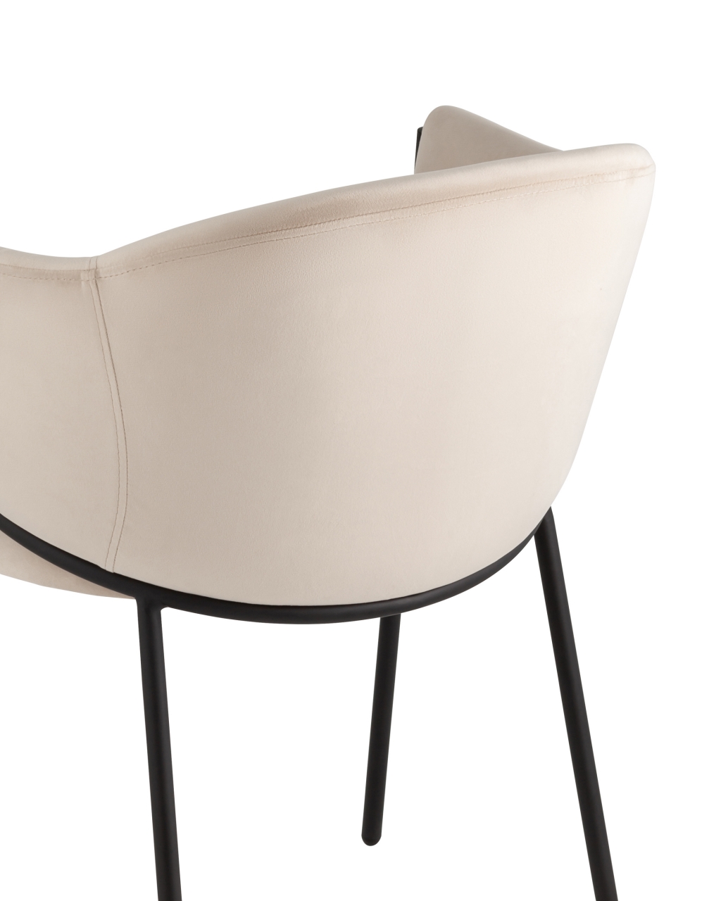 Стул Brace велюр Молочный