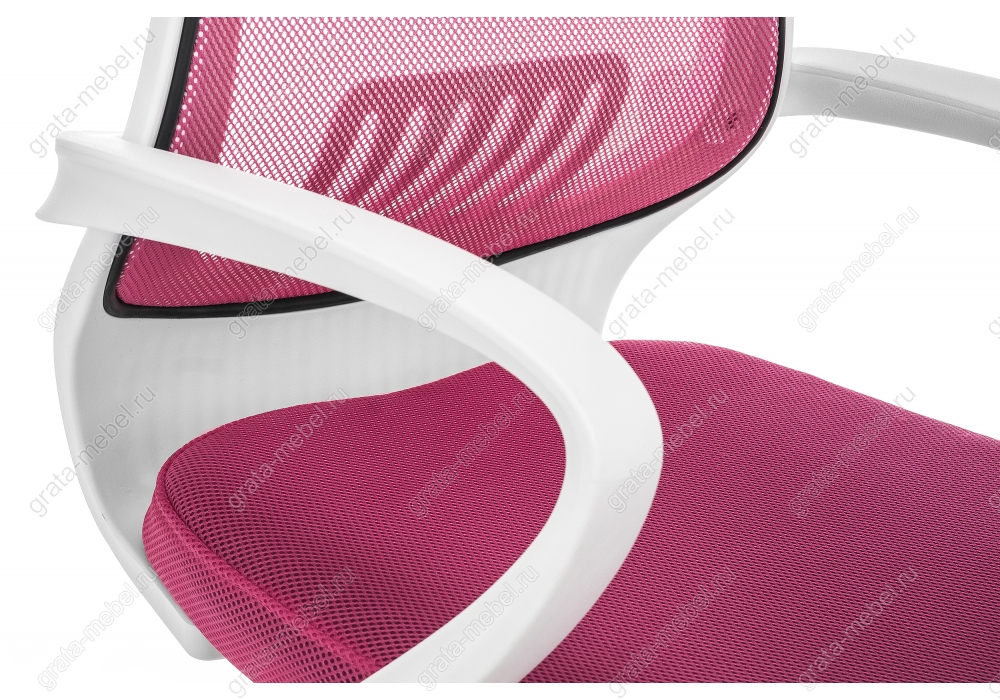 Компьютерное кресло Ergoplus белое / розовое