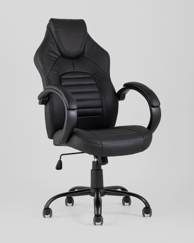 Геймерское кресло TopChairs Racer Midi Черный