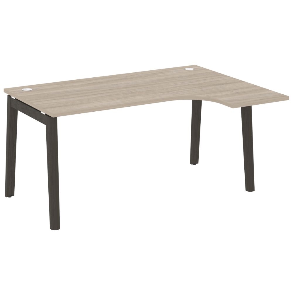 Стол эргономичный левый ONIX WOOD OW.SA-4(R) Дуб Аттик/Темный