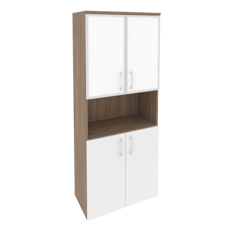 Шкаф высокий широкий ONIX O.ST-1.4R white Дуб Аризона/Белый