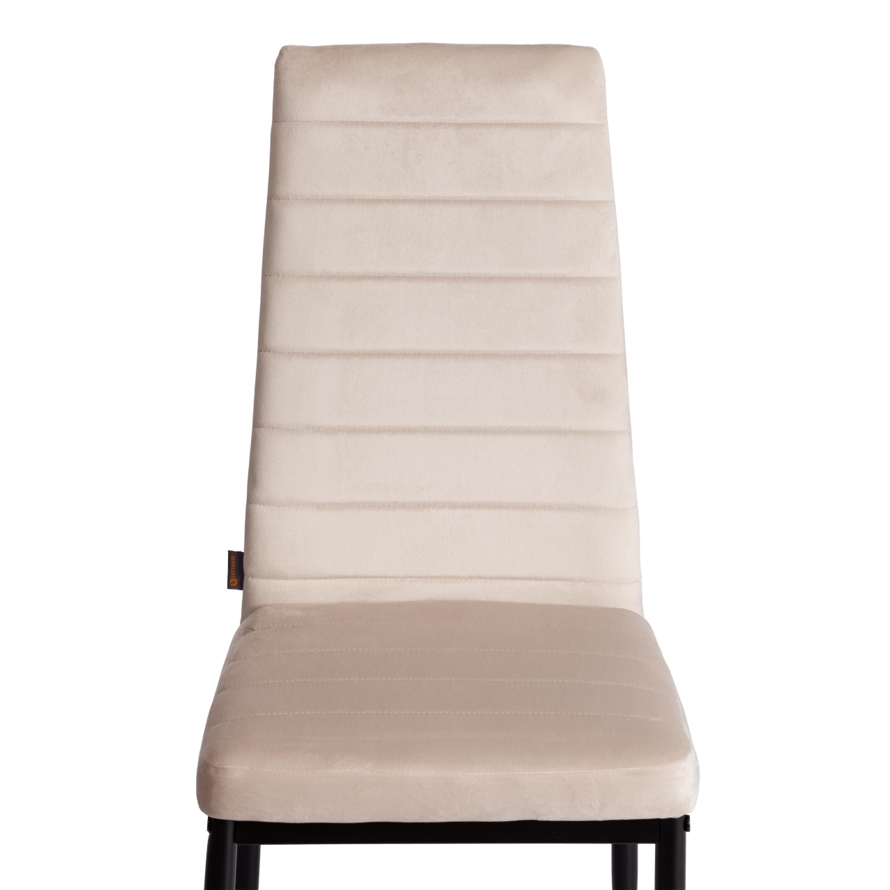 Стул Easy (mod. JSC02-1) металл, флок, 41 х 52 х 96 см, beige (молочный) HLR2 / черный