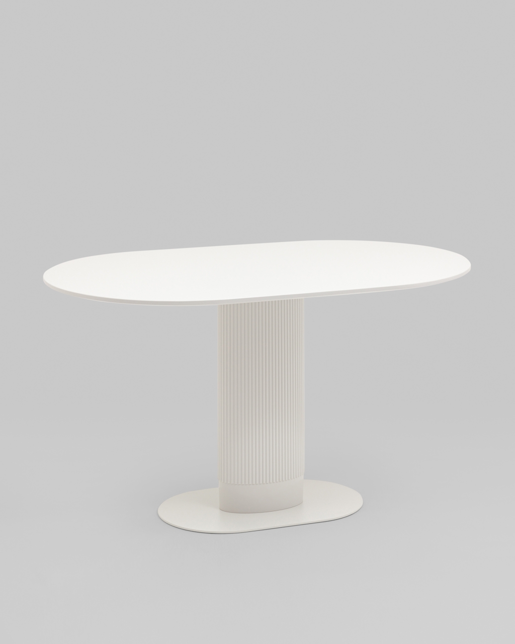 Стол овальный обеденный Mystery 130*80 белый