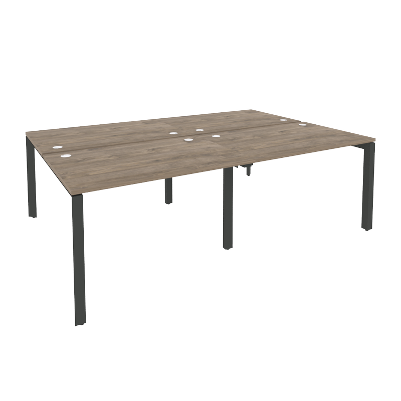 Рабочая станция на П-образном м/к ONIX O.MP-D.RS-4.2.8 Тиквуд Темный/Антрацит