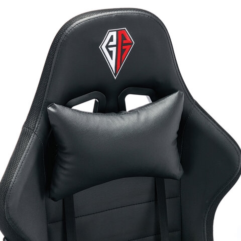 Геймерское кресло BRABIX Lumen GM-150 RGB подсветка Черное