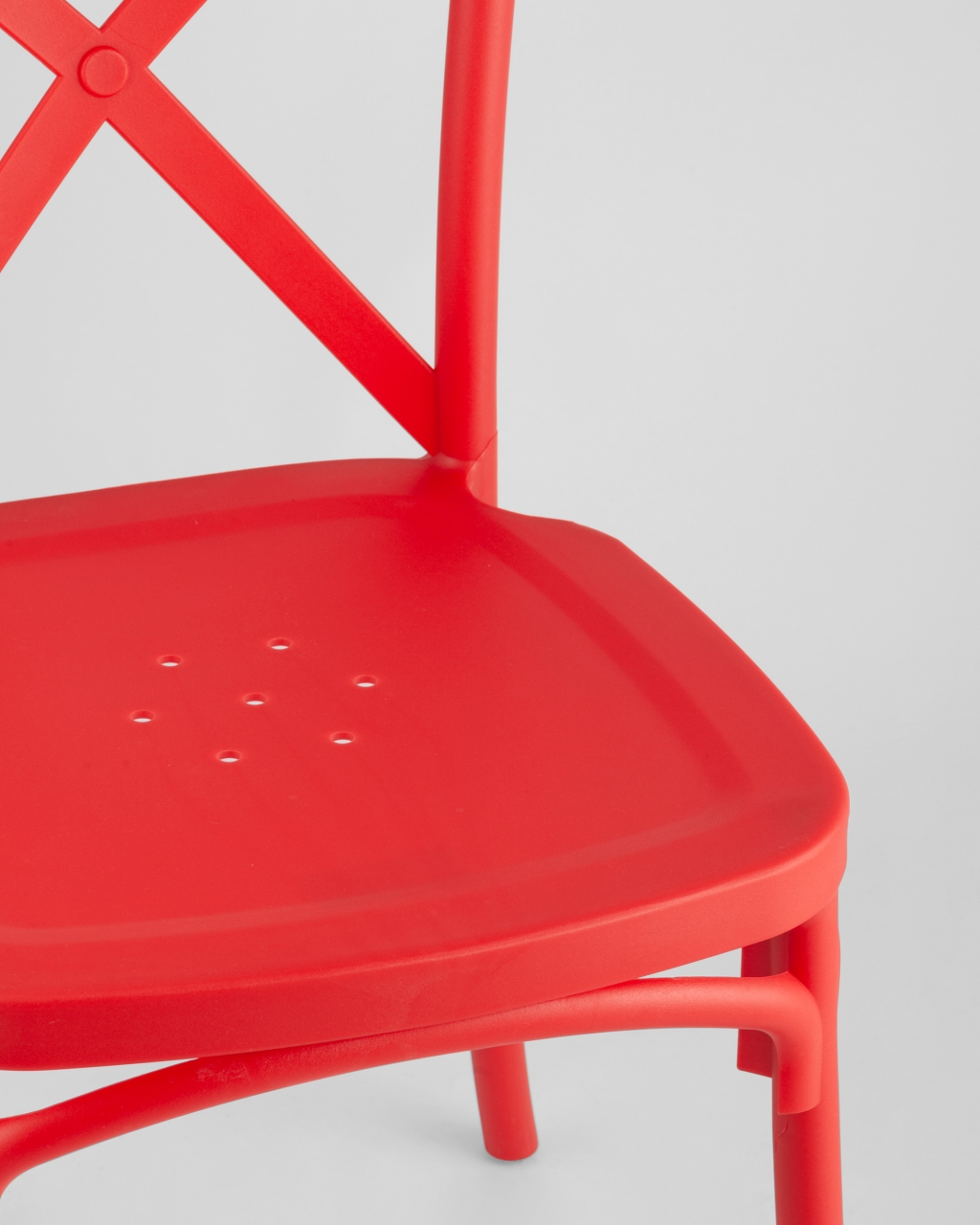 Стул пластиковый Кроссбэк Красный