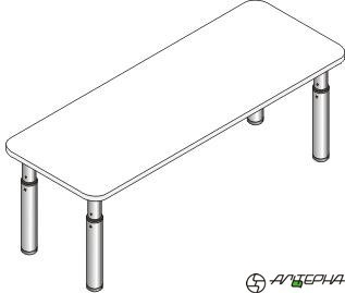 Стол детский регулируемый по высоте Незнайка СДР-12-МДФ-4