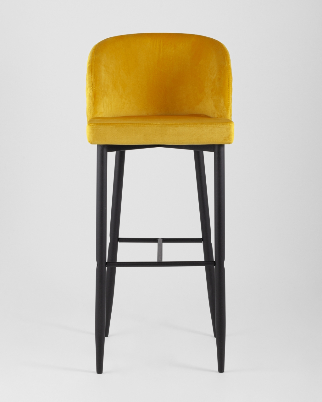 Стул барный Оскар велюр Оранжевый