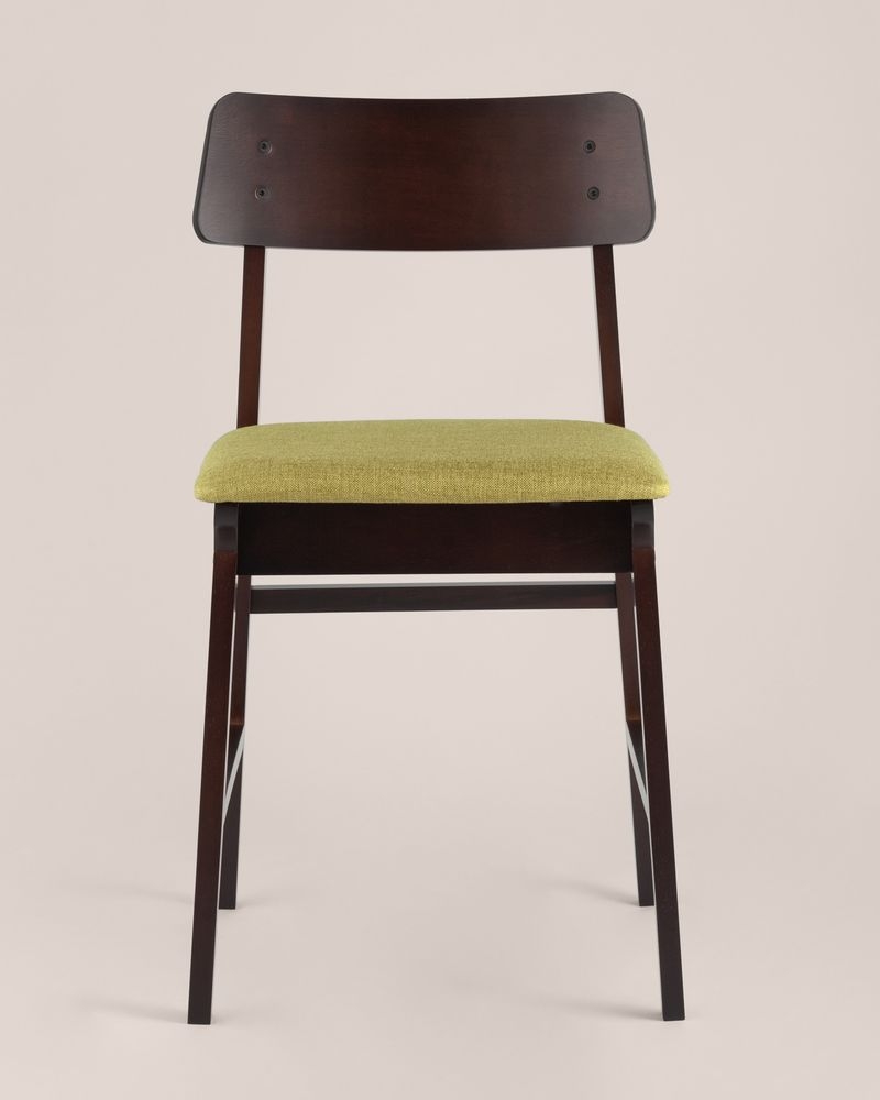 Комплект из двух стульев ODEN мягкая тканевая Оливковая обивка