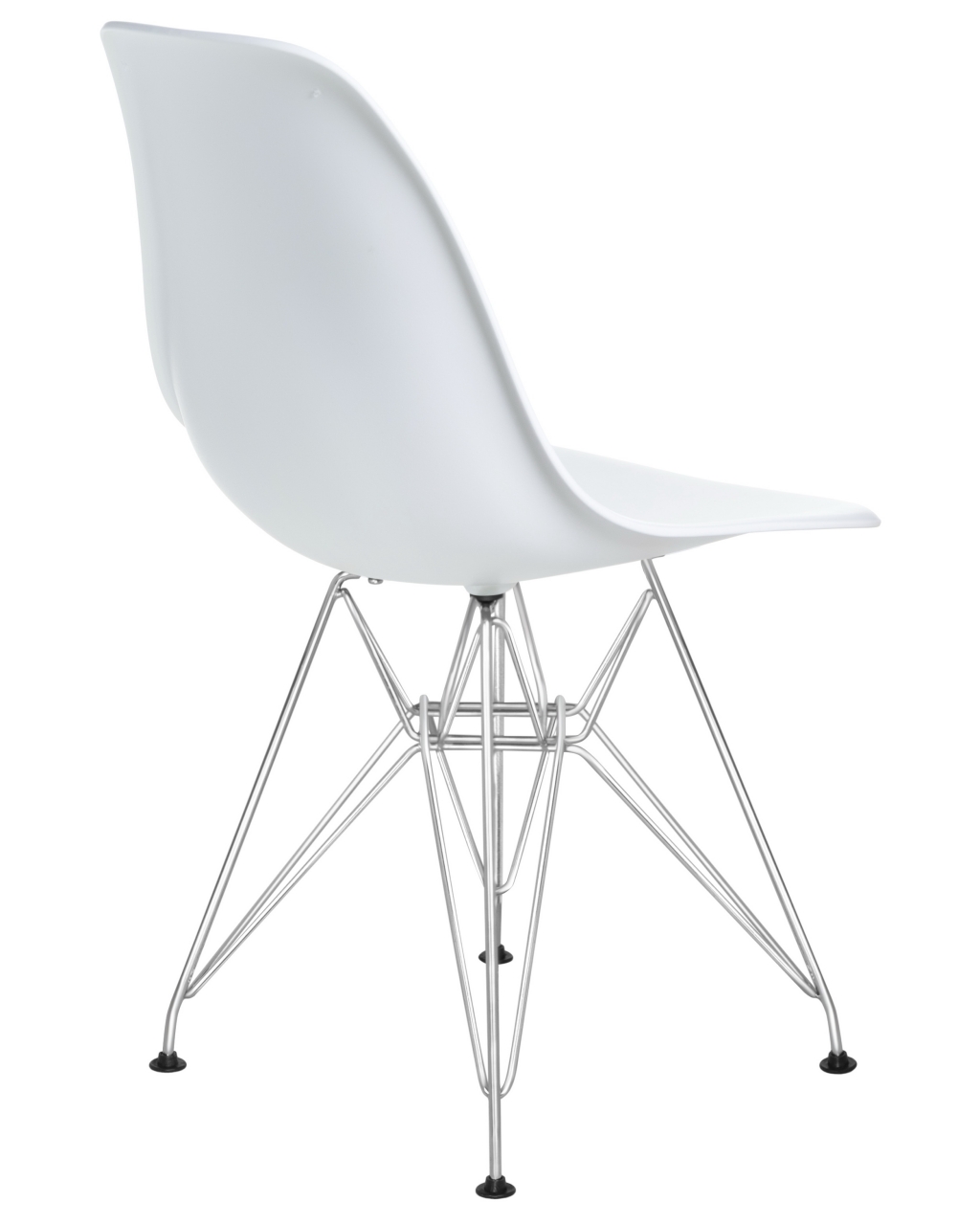 Стул обеденный DOBRIN DSR ножки хром Белый W-02