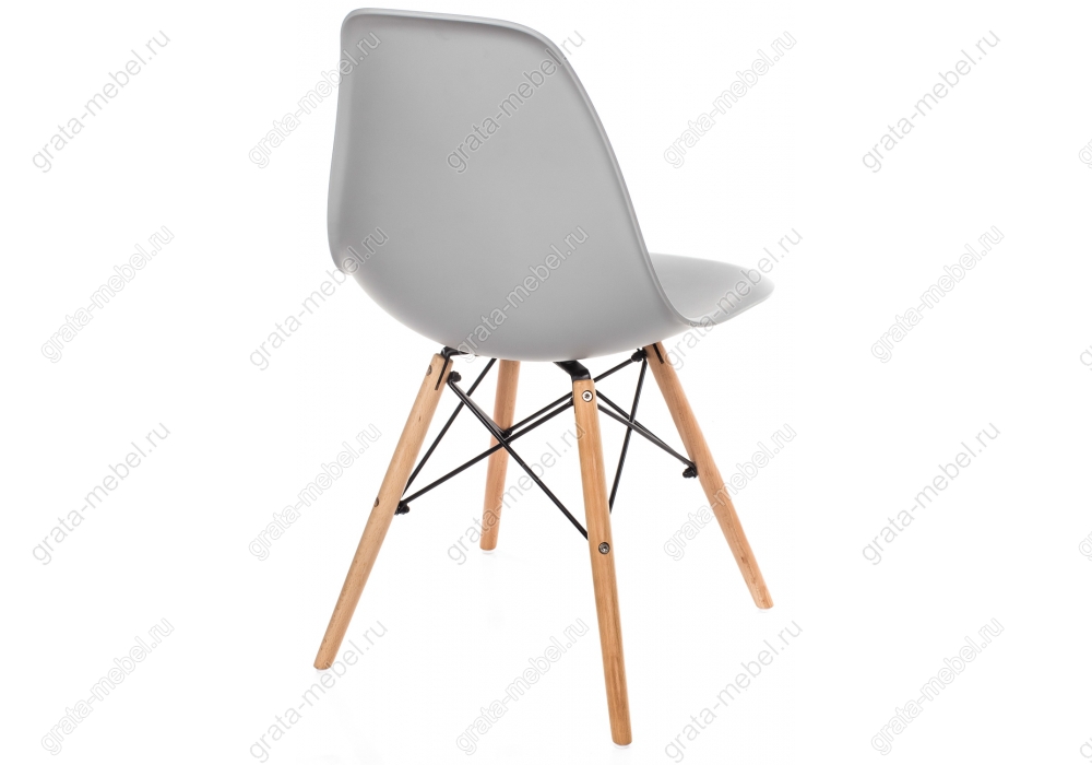 Стул деревянный Eames PC-015 grey