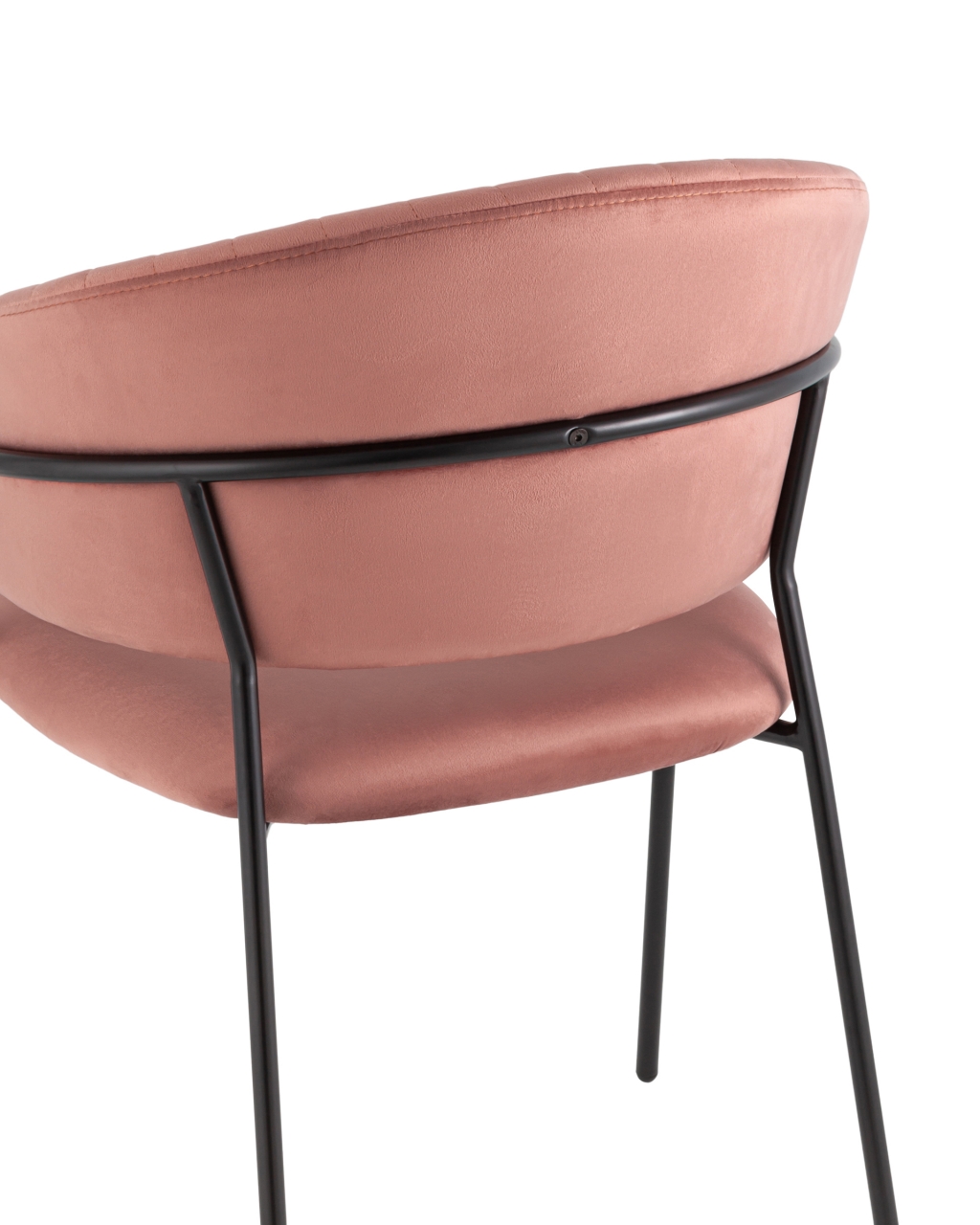 Стул Бруно велюр Пыльно-розовый
