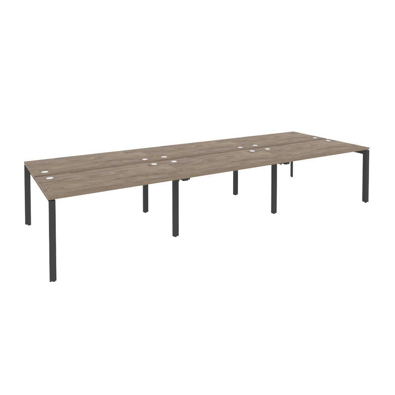 Рабочая станция на П-образном м/к ONIX O.MP-D.RS-6.3.7 Тиквуд Темный/Антрацит