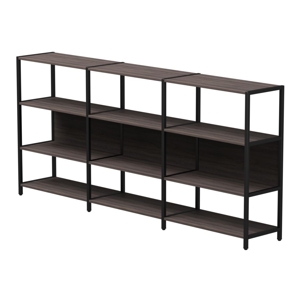 Набор стеллажных систем Everprof EVO №3 Дуб Пасадена Черный