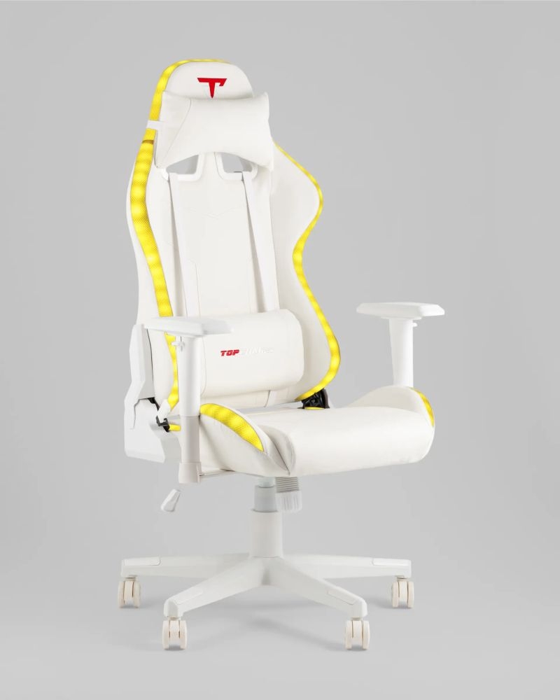 Кресло спортивное с подсветкой TopChairs GMM-080 белый
