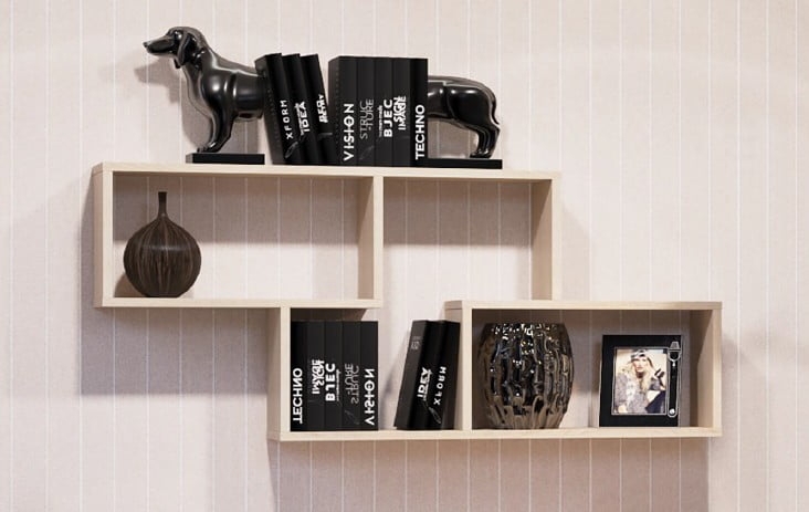 Полка навесная KWS 1150 Дуб сонома светлый