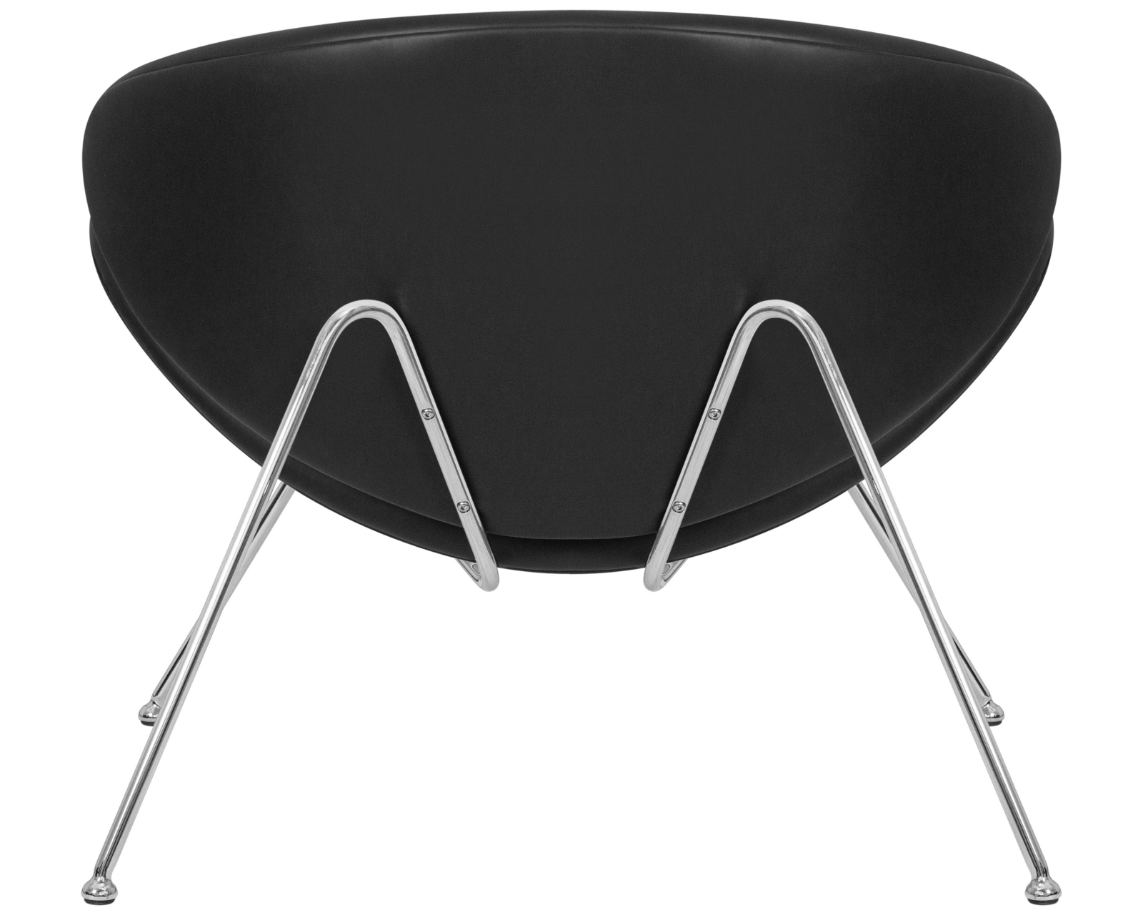 Кресло дизайнерское DOBRIN EMILY Черный винил YP16