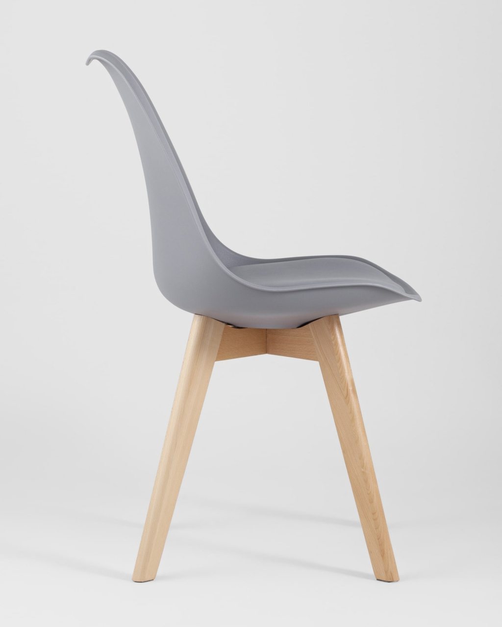 Обеденная группа стол Oslo Square 80x80 см, 4 стула Frankfurt Cерый