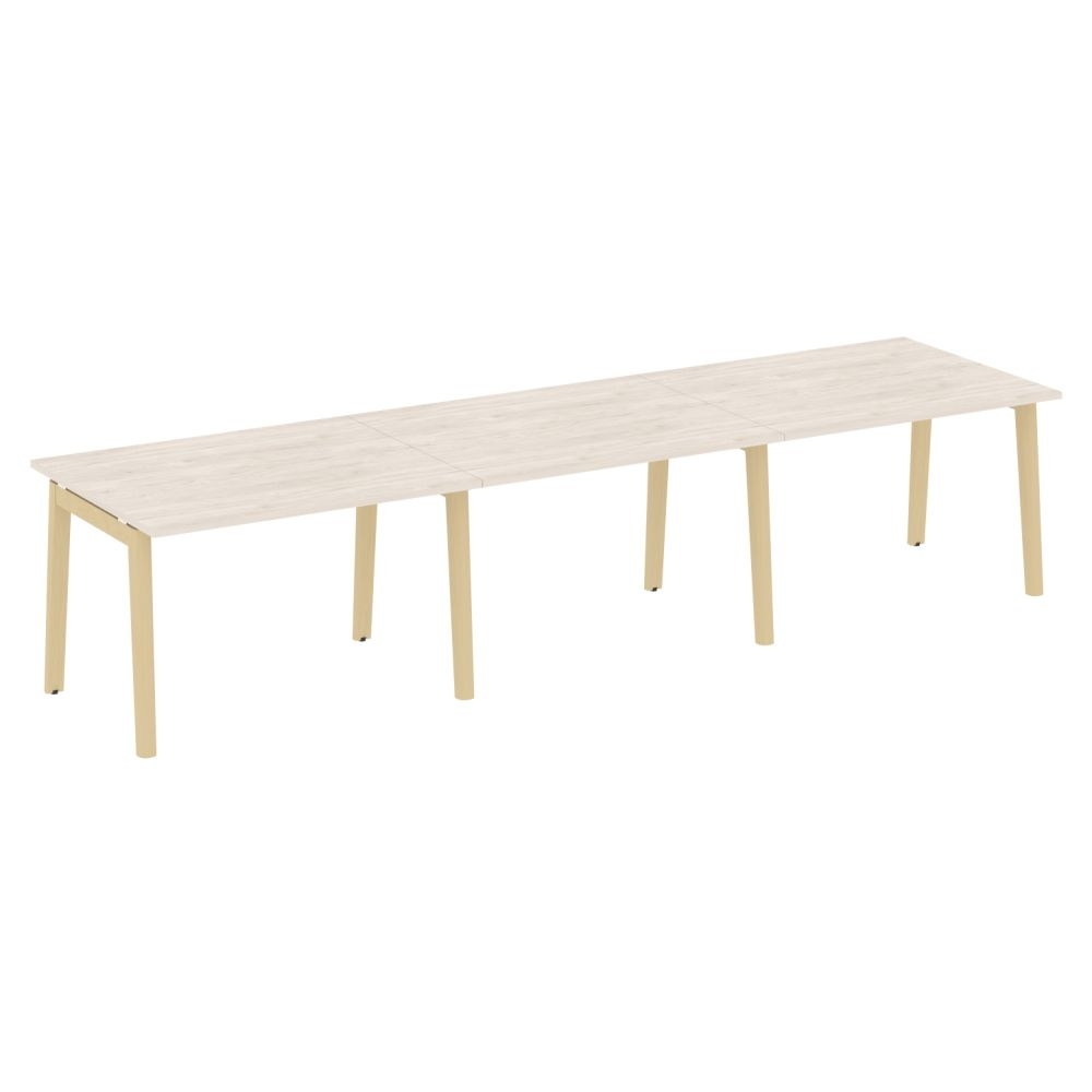 Стол переговорный (3 столешницы) ONIX WOOD OW.PRG-3.2 Денвер Светлый/Светлый