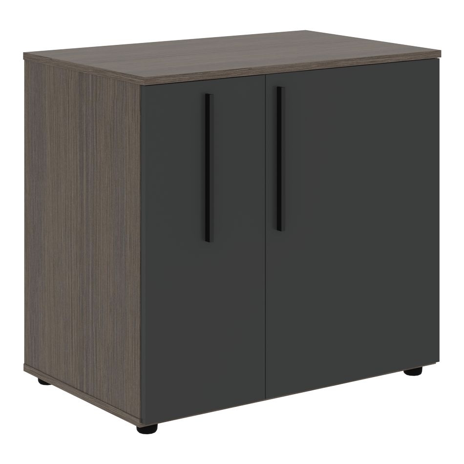 Тумба под фригобар VELION VGR 8655 Яшма черный Дуб Сильвер