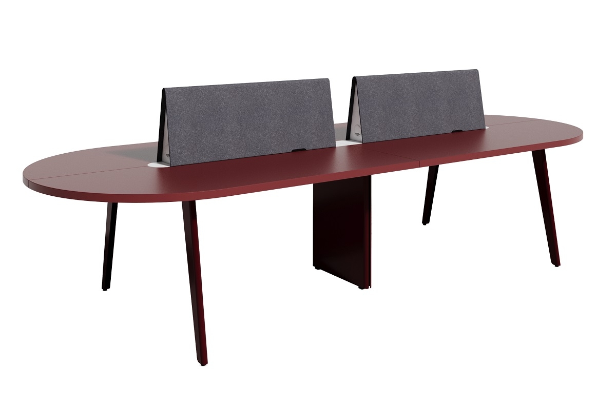 Бенч на 4 рабочих места с перегородками из фетра HM183891.W