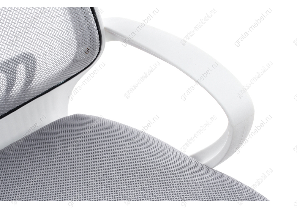 Компьютерное кресло Ergoplus белое / серое