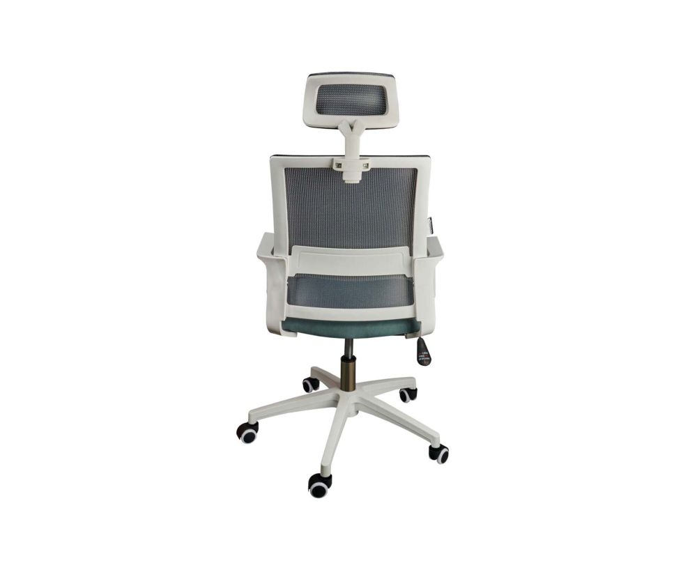 Кресло офисное Бит белый пластик Серый