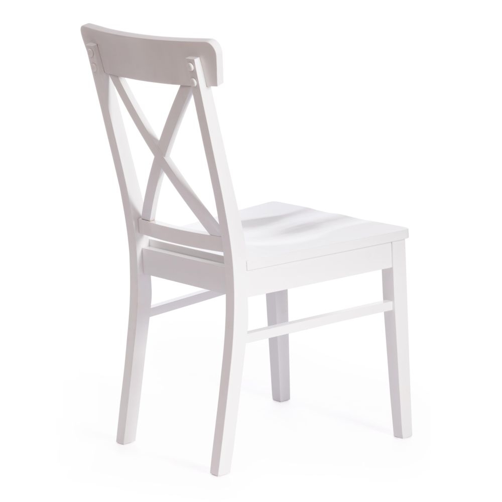 Стул Retro / 1 шт. в упаковке дерево гевея, МДФ, 44,3 x 55 x 89 x SH45см, Белый (White)