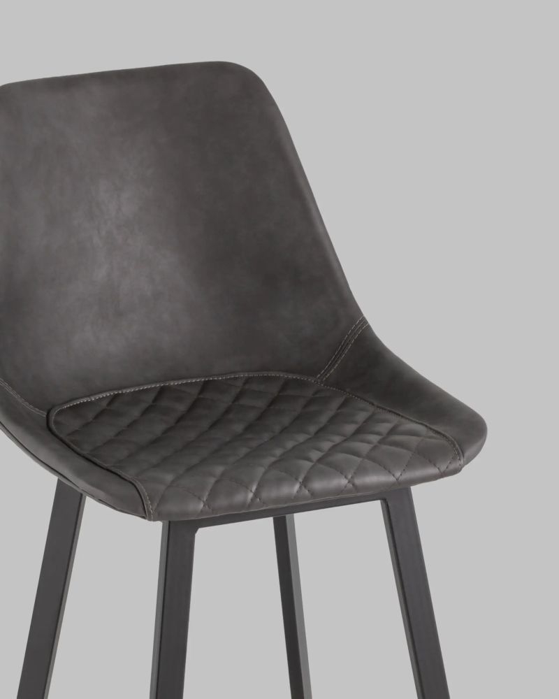 Стул барный TEXAS экокожа Серый