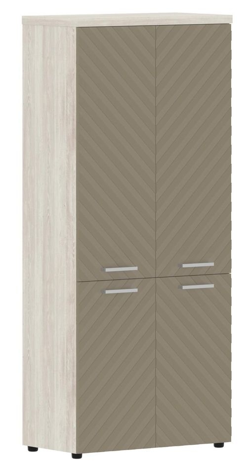 Шкаф с глухими средними и малыми дверьми Torr LUX TLHC 85.3 Сосна Эдмонд Капучино